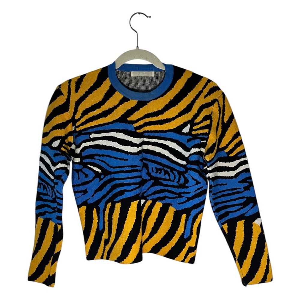 PLAYMENT Cotton Blend Striped Sweater Size S Multi